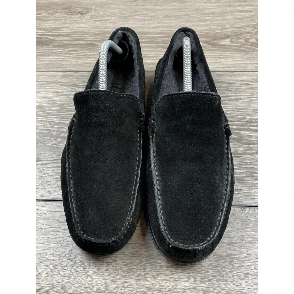 M. Gemi Men's Lined Moccasin Driving‎ Loafer Black Size 43 US 10